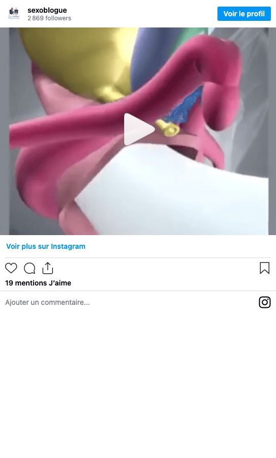 Publication Instagram Sexoblogue