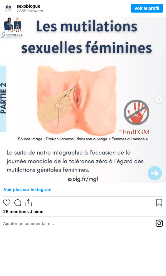 Publication Instagram Sexoblogue