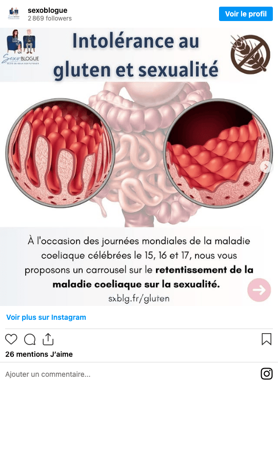 Publication Instagram Sexoblogue