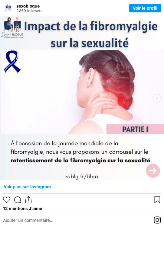 Publication Instagram Sexoblogue