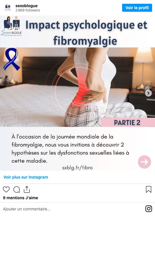 Publication Instagram Sexoblogue