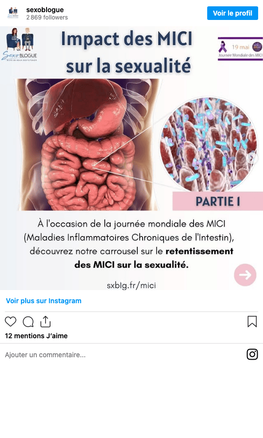 Publication Instagram Sexoblogue