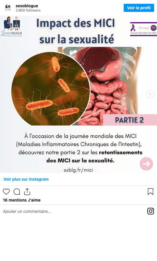 Publication Instagram Sexoblogue