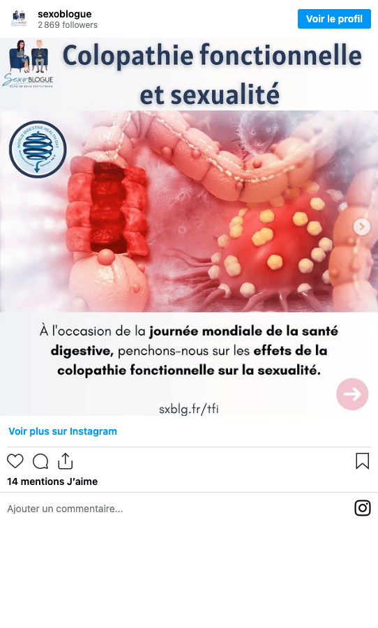Publication Instagram Sexoblogue