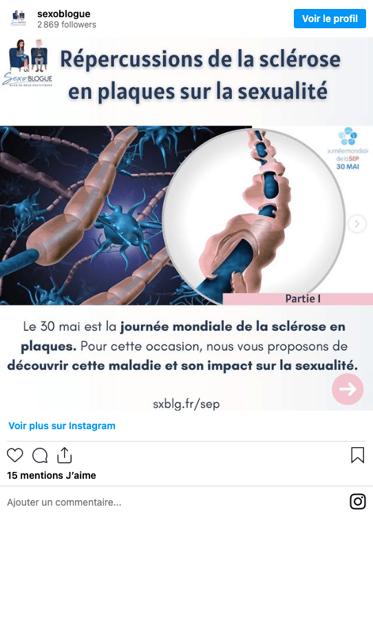 Publication Instagram Sexoblogue