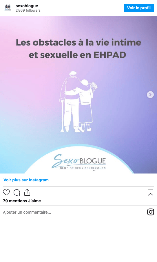 Publication Instagram Sexoblogue