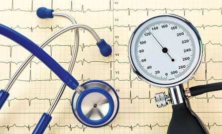 Stéthoscope et ECG